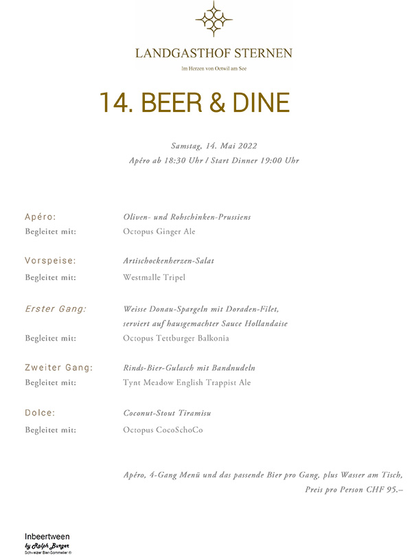 Landgasthof Sternen Beer & Dine 2022